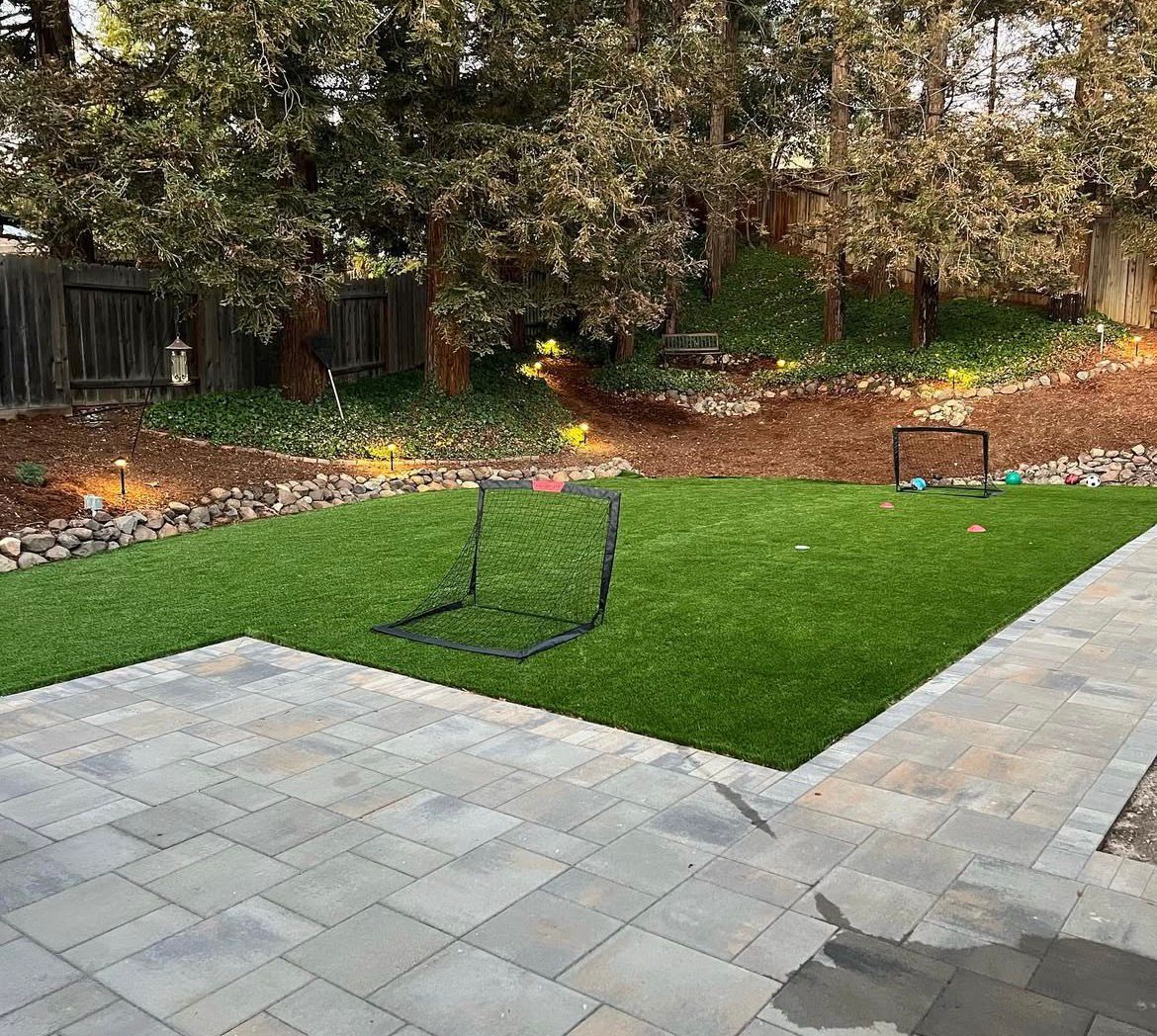 Paver patio installation